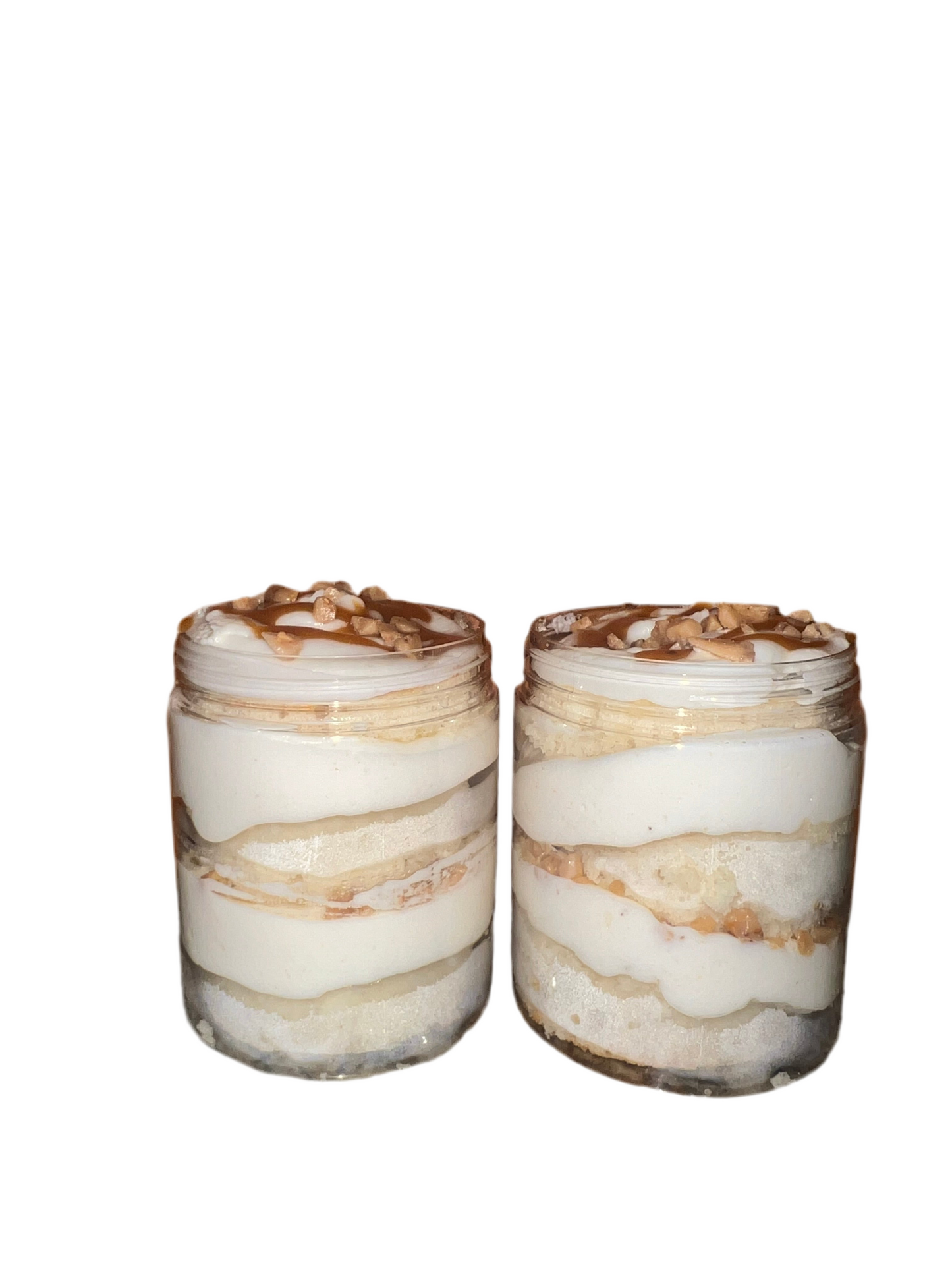 Caramel Crunch Cake Jars