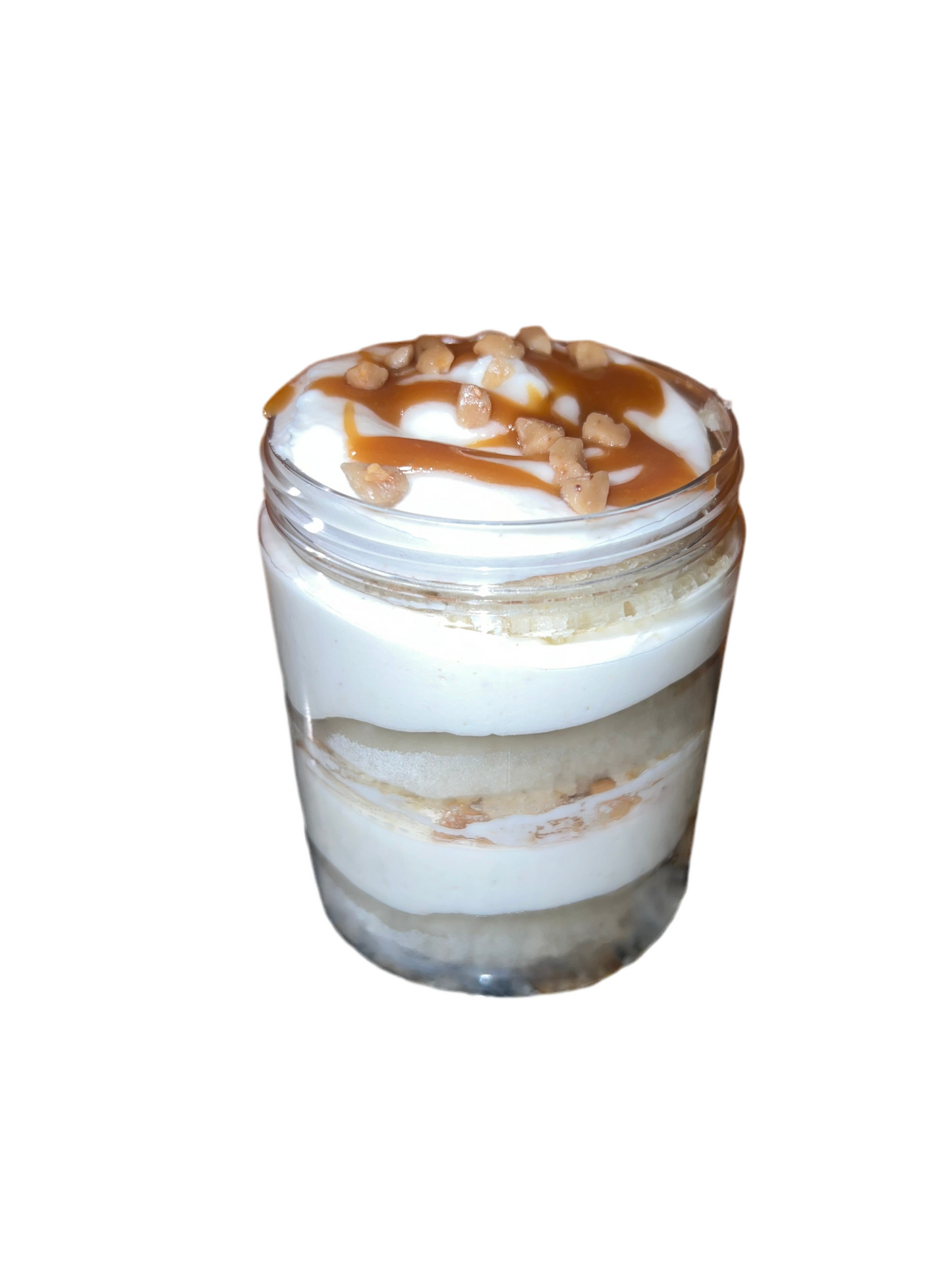 Caramel Crunch Cake Jars